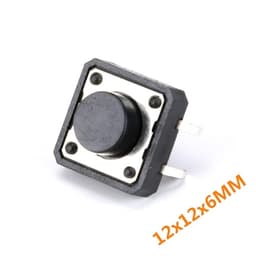 20 12X12x6mm 4PIN DIP Button switches Keys