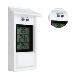 Thermometer Waterproof Window Temperature Meter, Plastic Garden Gauge