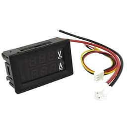 0.56'' Digital Voltmeter Ammeter DC 0-100V AC60-500V 1A 10A 50A 100A Red Blue LED Display Voltage Current Meters(Shunt,0-100A)