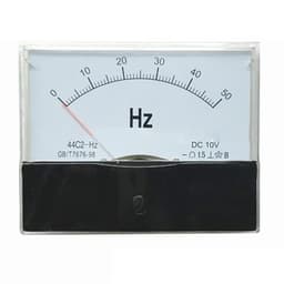 DC Converter Analog Frequency Meter 44C2-50HZ DC10V 4-20mA Pointer Magnetic 1Pcs(50HZ(10V))