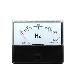 DH-670 Pointer Type Frequency Meter 45-55HZ 380V 220V 100V 1Pcs(220V,45-55Hz)