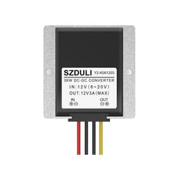 6-20V to 12V DC Power Supply Regulator to car Modified Automatic Buck-Boost Converter Waterproof(6-20V to 12V 3A)