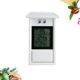 Thermometer Waterproof Window Temperature Meter, Plastic Garden Gauge