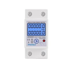 Din Rail LCD Backlight Single Phase Energy Meter kWh Power Consumption