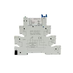 5PCS 10PCS Rail Slim Relay Module 41F-1Z-C2-1 Integrated Mount Power Relay Relay Holder 12V 24V ACDC Relay Socket 6.2mm(XL)