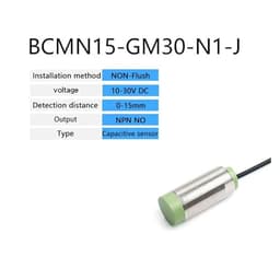 CR30-15DN Capacitive Proximity Switch Sensor M30 NPN or PNP 12-24V DC Cylinder Proximity Sensor(Red)