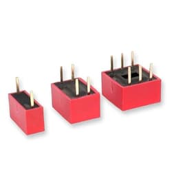 20PCS Red Toggle DIP Switch Module Spacing 2.54MM 24V Inline 1 3 4 5 6 7 8 9 10 12 PIN Quick Dial The Code(K061a024-DS-01)