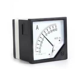 6C2-A DC /75mv Amperemeter Gauge Analog Panel AMP Current Meter 50A -0 - Ammeter 5A 10A 20A 30A 100A 200A 300A 500A 1Pcs(2A -0-2A)