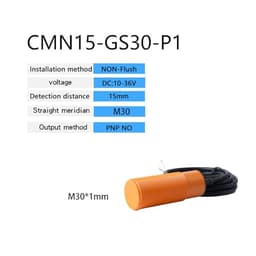 Sensor M30 12-24VDC/20-250VAC Capacitive Proximity Sensor DC 3-Wire AC 2-Wire Switch Sensor(PNP NO)