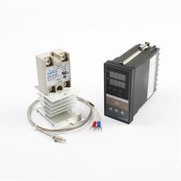 Dual Digital PID Temperature Controller REX-C400 with Sensor K thermocouple M6 SSR Reply Output SSR-40DA REXC-400 220V ~240V