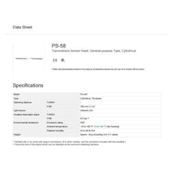 PS-58 photoelectric Switch Sensor