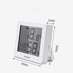 LCD Display Electric Temperature and Humidity Meter Thermometer & Hygrometer W/Clock Time Date Hygrothermograh