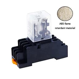 Relay HH54P MY4NJ Plug-in PYF14A DC/AC 12v 24v 36v 48v 110v 220v 5A Silver Contact 14pins 4PDT rele Socket(Ac,36V)