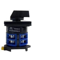 DIN Rail Rotary Cam Switch 32A 660V 2 Pole Dual Power Changeover