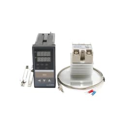 Dual Digital PID Temperature Controller REX-C400 with Sensor K thermocouple M6 SSR Reply Output SSR-40DA REXC-400 220V ~240V