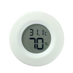 ABS Circular Embedded Electronic Digital Temperature Humidity Meter(D)