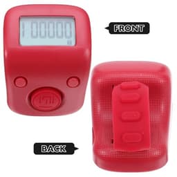 Digital Finger Rechargeable Counter Ring, Silent Silicone People Counting