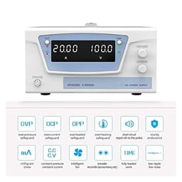 DC Power Supply Variable, 3000W 60V 50A 30A Bench Source Laboratory Dc Stabilized Power Supply Adjustable Variable Digital Regulated Power Supply