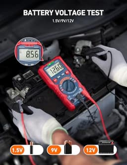 AstroAI M4K0R 4000 Counts Auto-Ranging 1.5v/9v/12v Battery Voltage Multimeter and AstroAI CM2KOR Digital Clamp Meter 2000 Counts