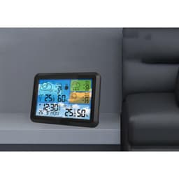 ABS Square Multi-Functional Indoor Outdoor Temperature Humidity Meter