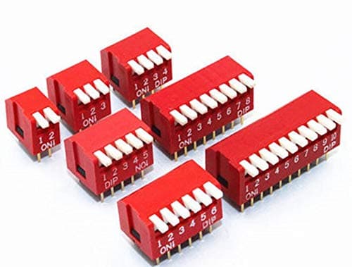 Switch 10pcs/lot Slide Type Lateral Switch Module 2P 3P 4P 5P 6P 8P 10P 2.54mm Position Way DIP Red Pitch Switch Red Switch -(3P)