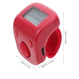 Digital Finger Rechargeable Counter Ring, Silent Silicone People Counting