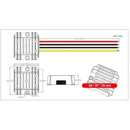 12V/24V to 5V 5A 10A 15A 20A DC DC Step-Down Power Converter Module Stabilizer Voltage Power Supply LED Switching Adapter(12V-24V to 5V 5A)