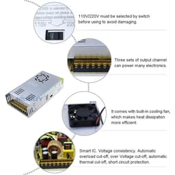 DC 12V 24V Switching Power Supply 2A 3A 4A 5A 8A 10A 15A 20A 25A 30A 40A Adapte AC- LED Driver Converter(24v-15w)
