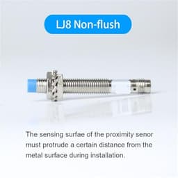 IP65 Inductive Proximity Sensor DC10-30V 3pin Connector Cylindrical LJ8A3