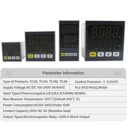 Digital PID Temperature Controller Heating Cooling SSR Relay Output