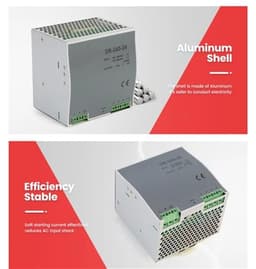 240W Din Rail Power Supply Source 24V 10A Ac Dc Converter DR-240-24 SMPS Switching Supplier for CNC CCTV led Light