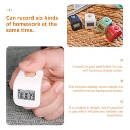 Rechargeable Digital Finger Counter Silent Tally with Ring