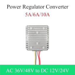 AC 36V/48V to DC 12V/24V AC-DC Power Converter Inverter 5A 6A 10A Regulator Step-Down Voltage Power Supply Moudle(Dc 12v 5a)