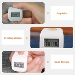 Rechargeable Finger Hand Counter, 6 Digit Ring Tally for Coaches
