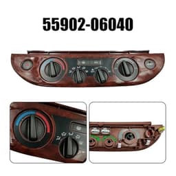 Car AC Heater Climate Control Temperature Switch Panel 55902-06040 Compatible with Toyota Camry 2002-2006 Air Conditioner Bezel Unit