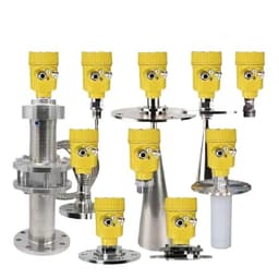 Radar Level Transmitter Non-Contact Liquid Solid Powder Silo Level Sensor DN80 DN100 High-Frequency Radar Level Meter(DN80 0-10m)