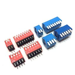 Right Angle DIP Switch Side Position Digital Dial
