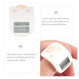 Portable Digital Finger Ring Counter with Night Light Display