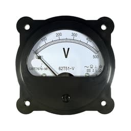 62T51 AC Voltmeter Frequency Meter 250V 300V 450V 500V 600VZ 45-55HZ 380V 220V Black Circular Pointer Type Marine 1Pcs(AC 150V)