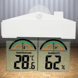 Digital Humidity Meter with Large LCD Display and Window Suction Cup
