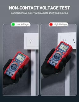 AstroAI M4K0R 4000 Counts Auto-Ranging 1.5v/9v/12v Battery Voltage Multimeter and AstroAI CM2KOR Digital Clamp Meter 2000 Counts