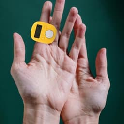 Electronic Tally Counter Ring, Luminous Finger Mounted Digital Counter