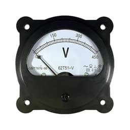 62T51 AC Voltmeter Frequency Meter 250V 300V 450V 500V 600VZ 45-55HZ 380V 220V Black Circular Pointer Type Marine 1Pcs(AC 150V)