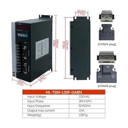 1pcs Hybrid AC Servo Driver TH-T3M-L30F-GABN Input Voltage 220VAC 3Phase/1Phase 50/60HZ Suit for 110 130 Servo Motor