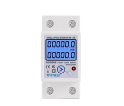 Din Rail LCD Backlight Single Phase Energy Meter kWh Power Consumption