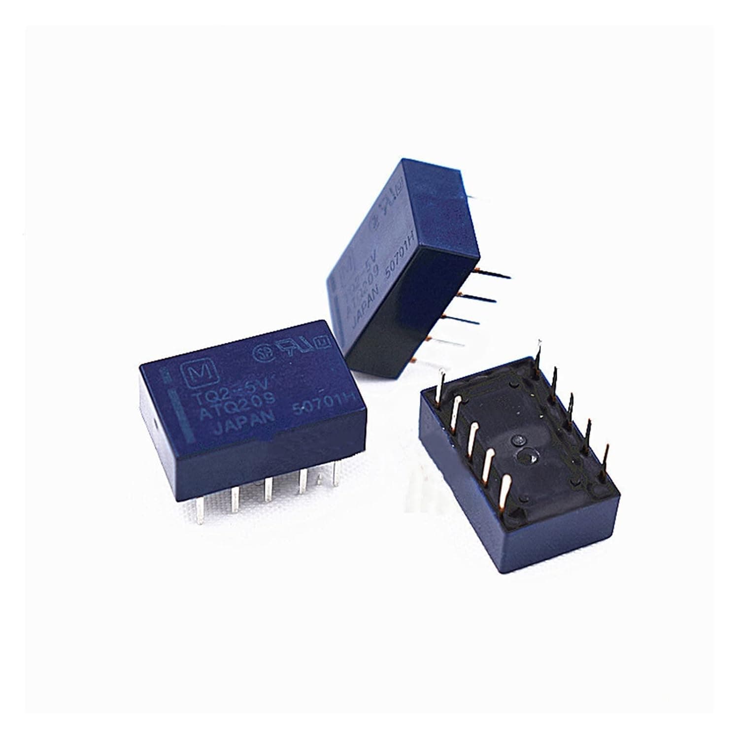 10PCS/lot Signal Relay TQ2-3V TQ2-5V TQ2-12V TQ2-24V TQ2 12V TQ2-48V 5VDC 12VDC 1A 10PIN Two Open and Closed(TQ2-5V)