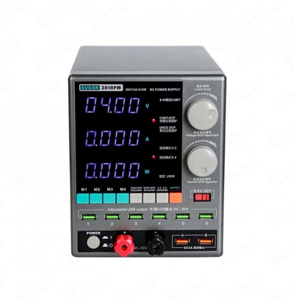 SUGON 3010PM 310W Variable DC Power Supply 0-30V 0-10A for Phone Repair