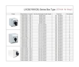 LW26-63/5M Changeover Cam Switch 63A 5 Poles Electrical 3 Position Rotary Selector(01)