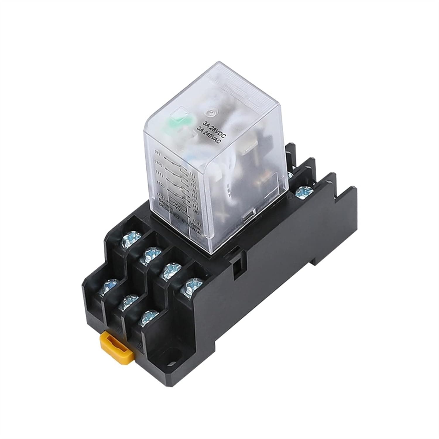 Relay HH54P MY4NJ Plug-in PYF14A DC/AC 12v 24v 36v 48v 110v 220v 5A Silver Contact 14pins 4PDT rele Socket(Ac,36V)