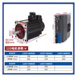 110st-M06030 Ac 220v 110st Servo Motor and Ks300 Driver Kit Encoder with 485 Communication Speed/Torque/Position Mode(110ST-M05030)
